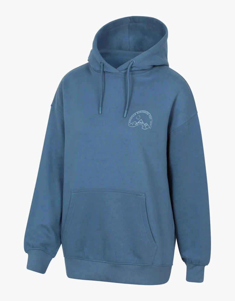 Womens/Ladies Mountain Relaxed Fit Hoodie