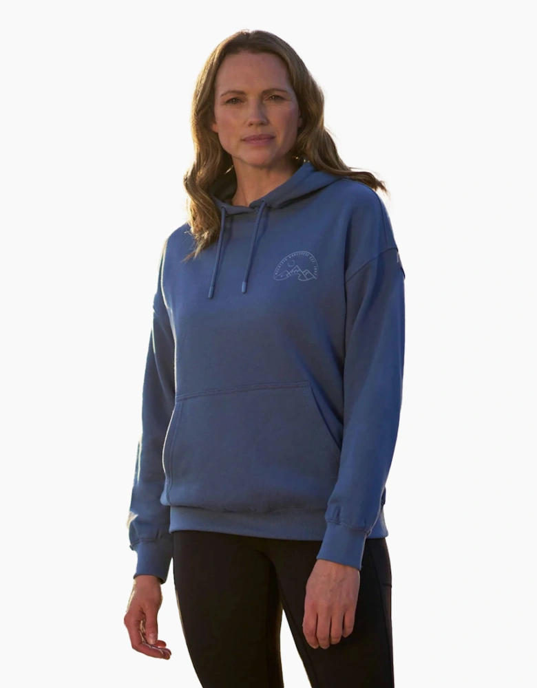 Womens/Ladies Mountain Relaxed Fit Hoodie