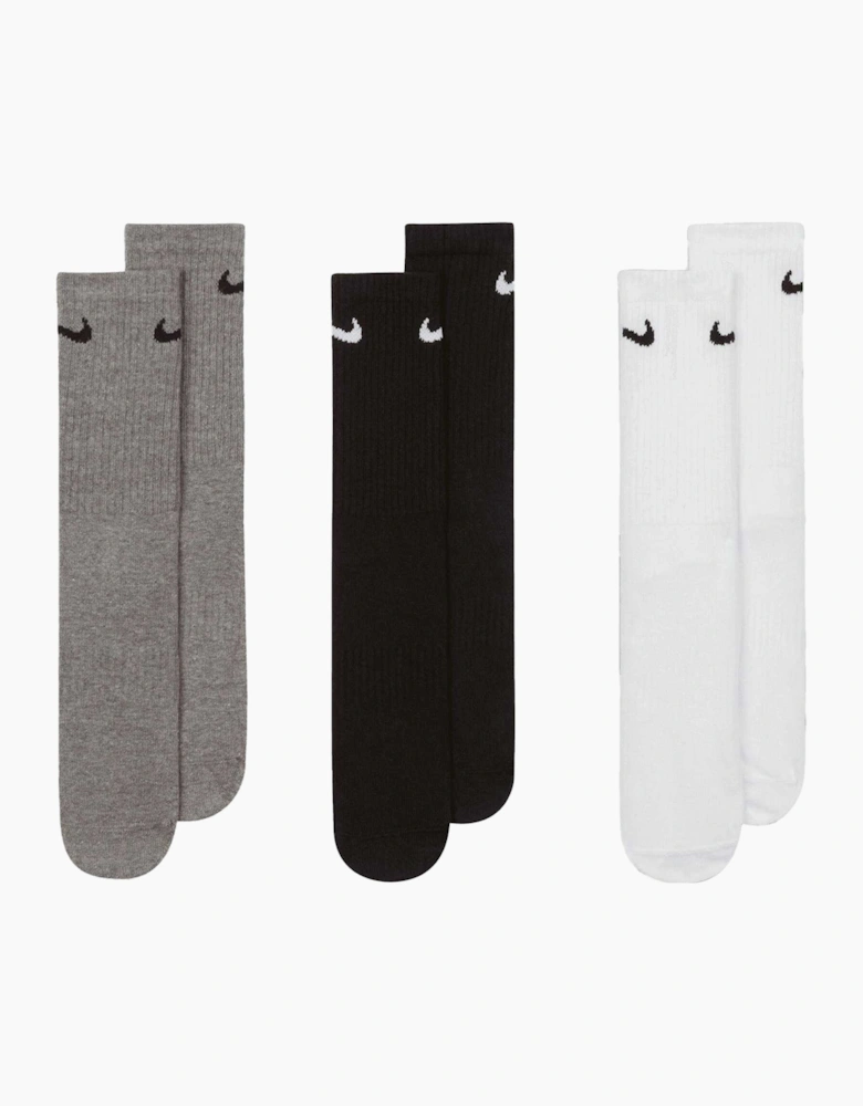 Unisex Adult Lightweight Everyday Crew Socks (Pack of 3)