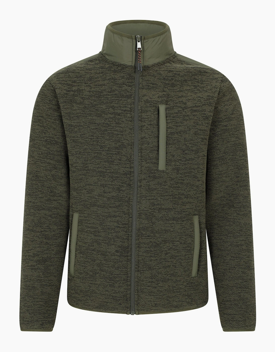 Mountain Warehouse Men's Mountain Warehouse Mens Hayfield Faux Fur Lined Full Zip Fleece Top - Green