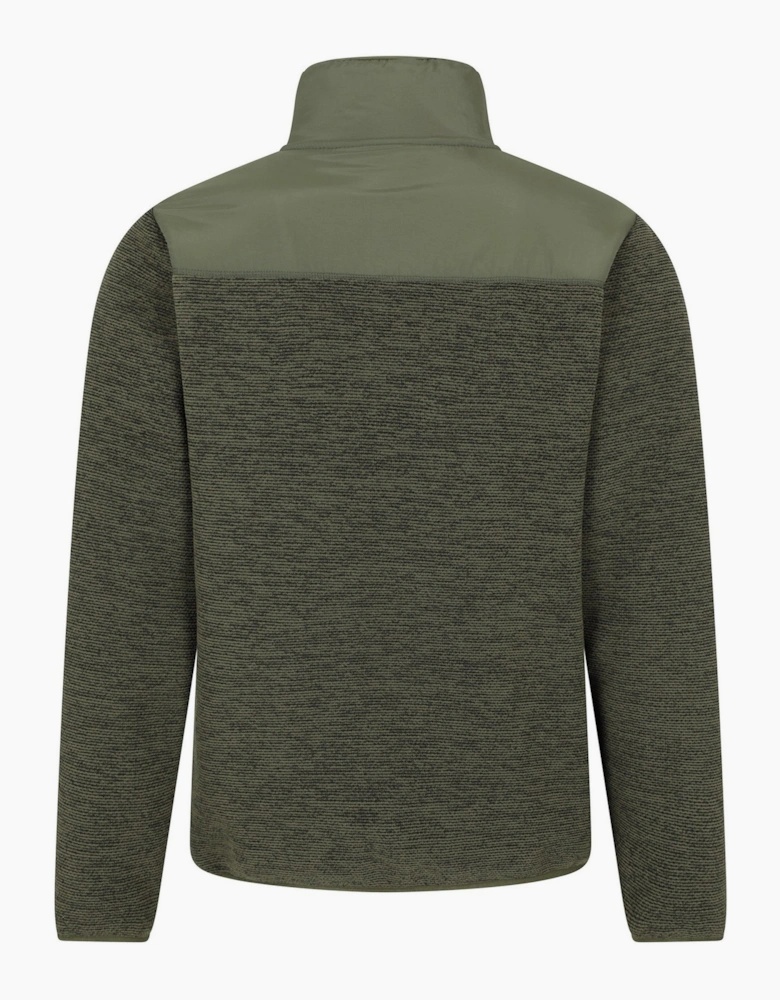 Mens Hayfield Faux Fur Lined Full Zip Fleece Top