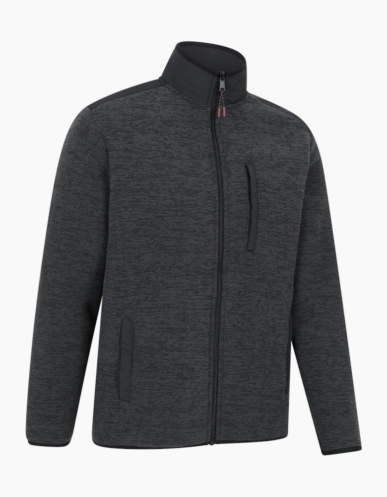 Mens Hayfield Faux Fur Lined Full Zip Fleece Top