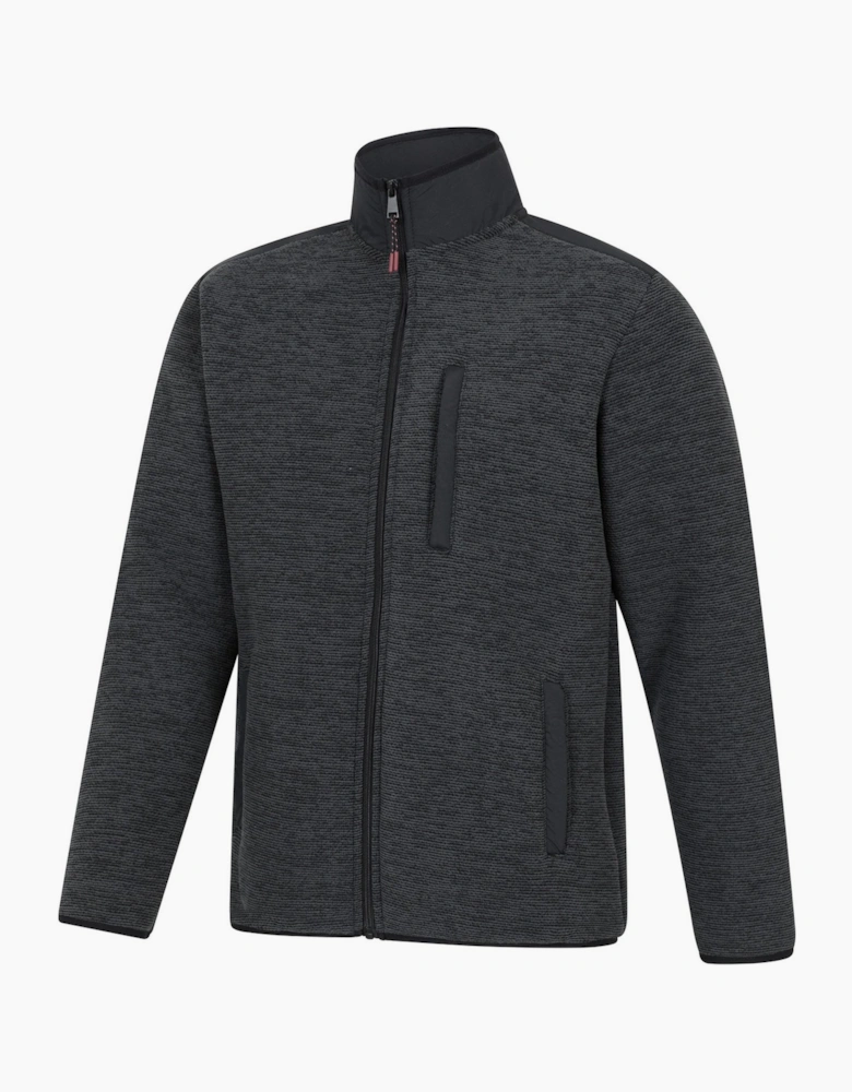 Mens Hayfield Faux Fur Lined Full Zip Fleece Top