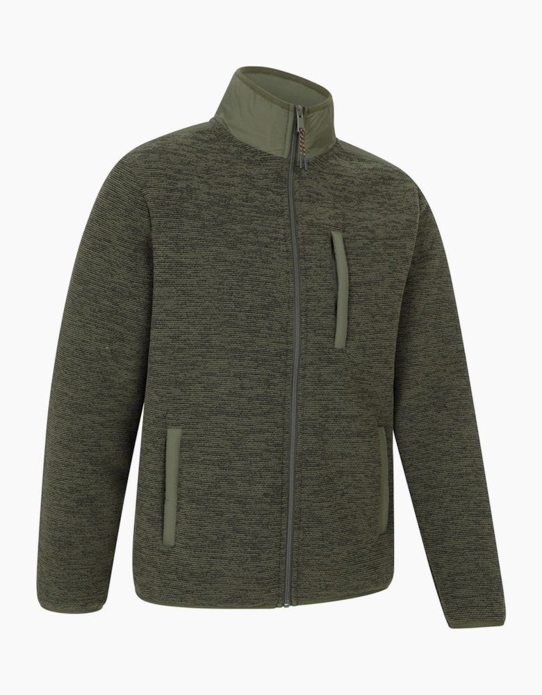 Mens Hayfield Faux Fur Lined Full Zip Fleece Top