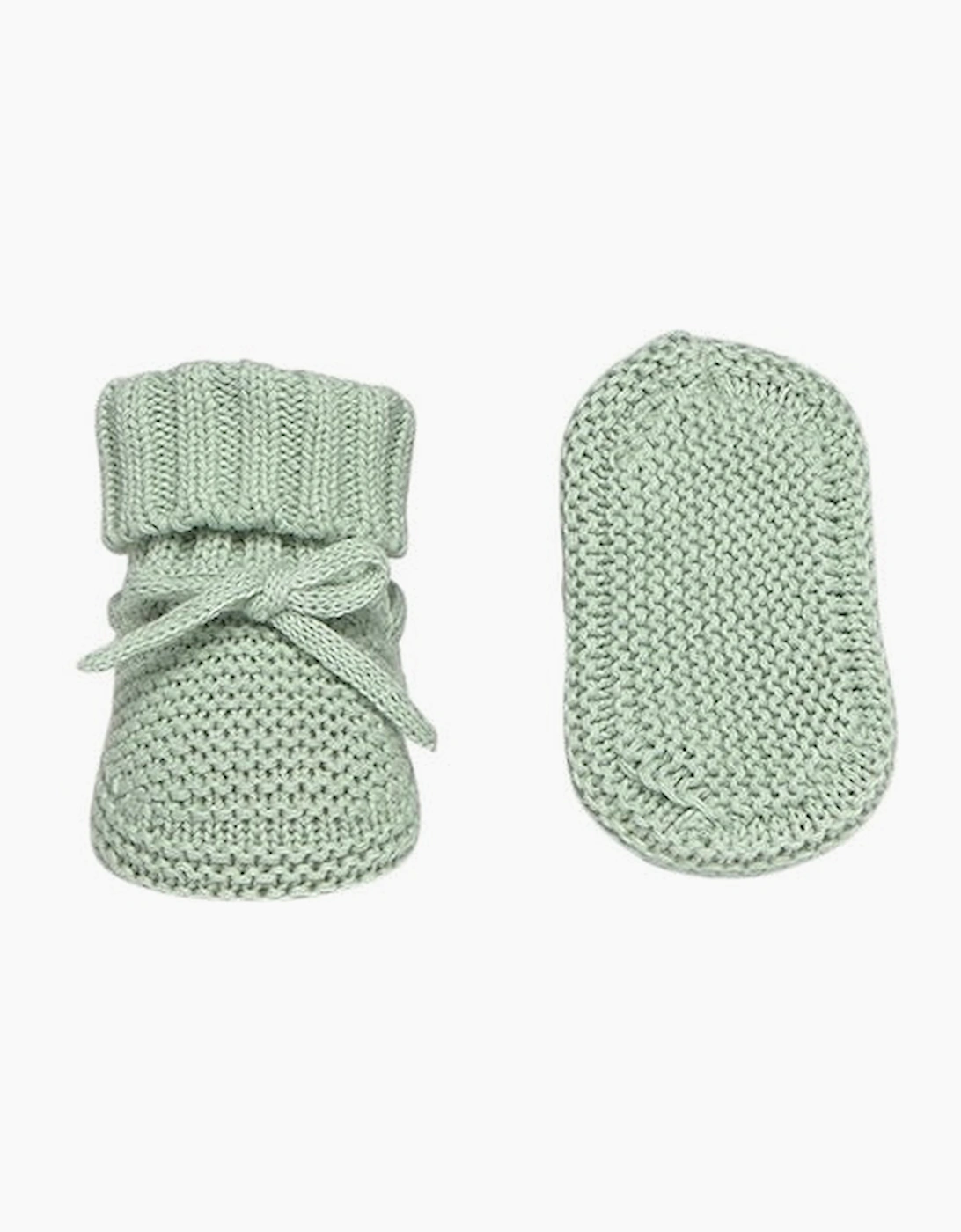 Boys Sage Green Knit Booties, 5 of 4