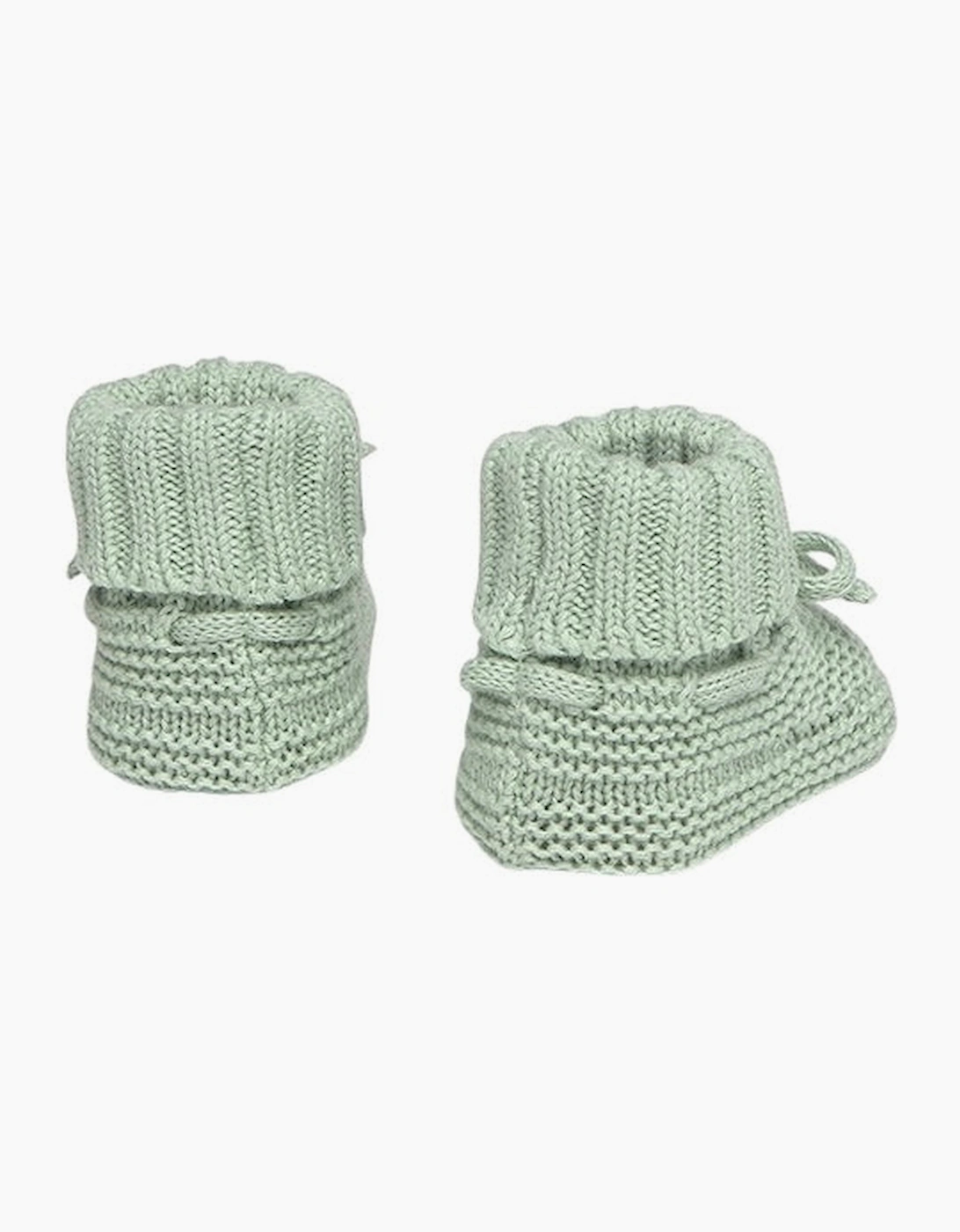 Boys Sage Green Knit Booties