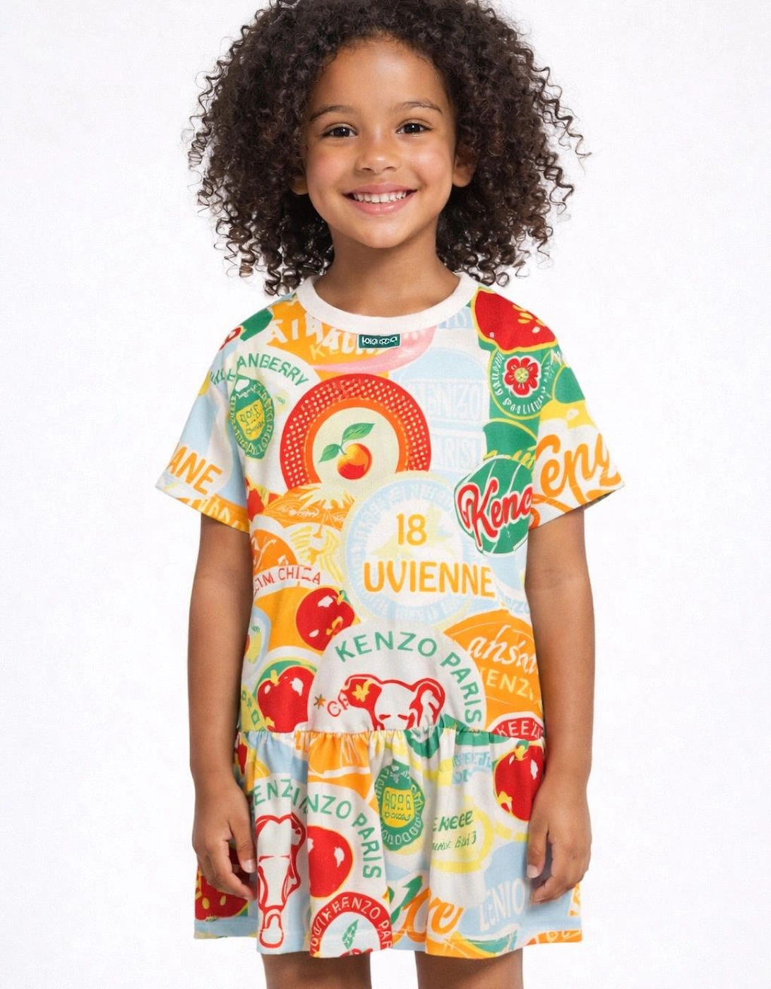 GIRLS  MULTI COLOURED DRESS K61018, 4 of 3