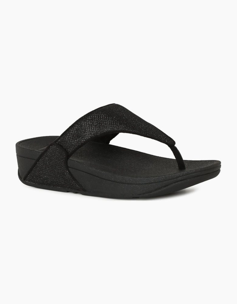 Lulu Shimmerglitz Womens Toe Post Sandals