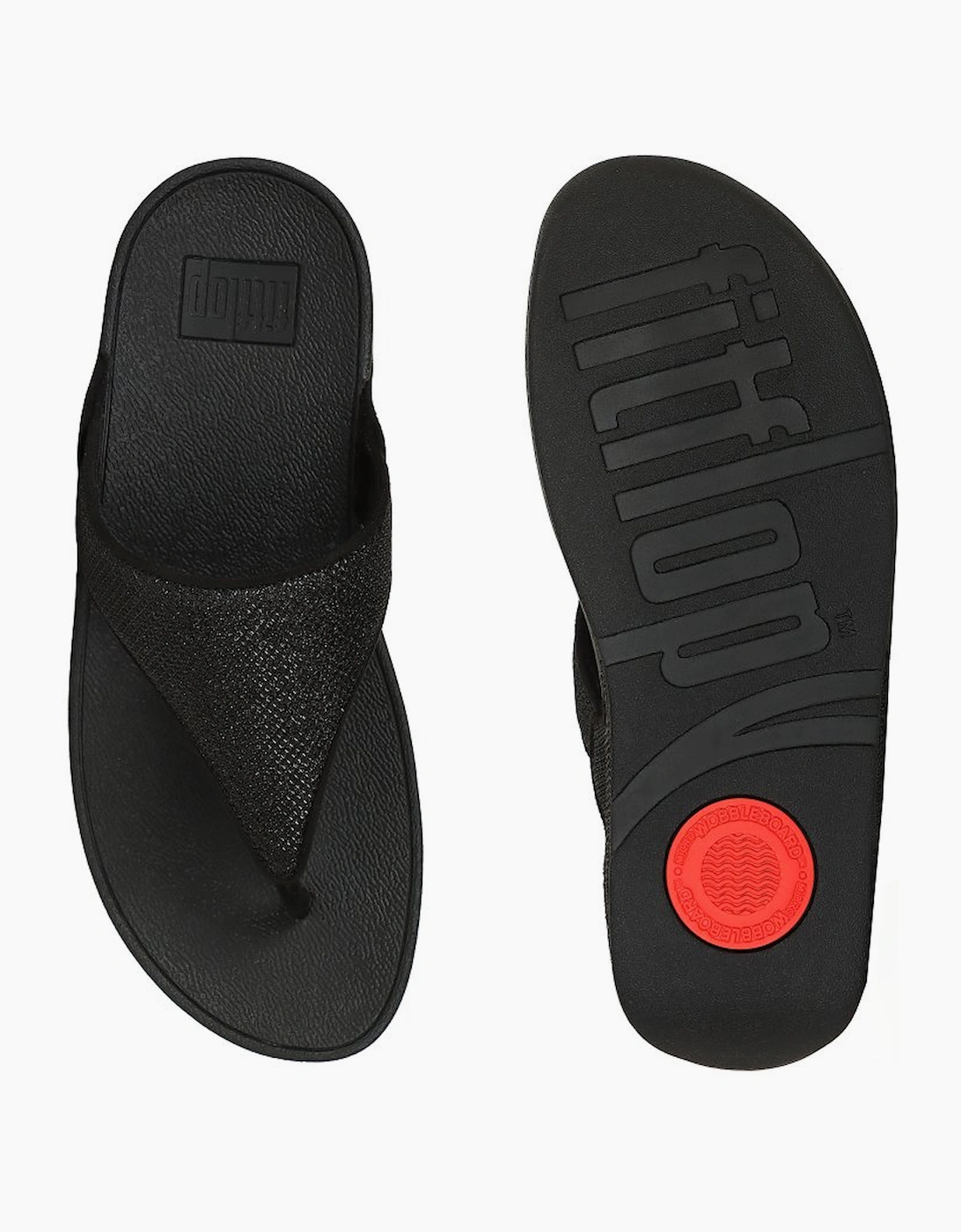 Lulu Shimmerglitz Womens Toe Post Sandals