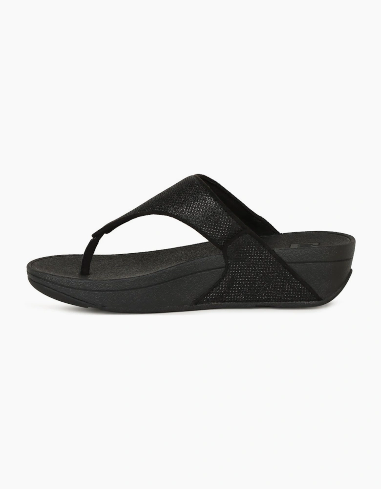 Lulu Shimmerglitz Womens Toe Post Sandals