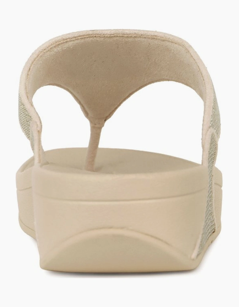 Lulu Shimmerglitz Womens Toe Post Sandals