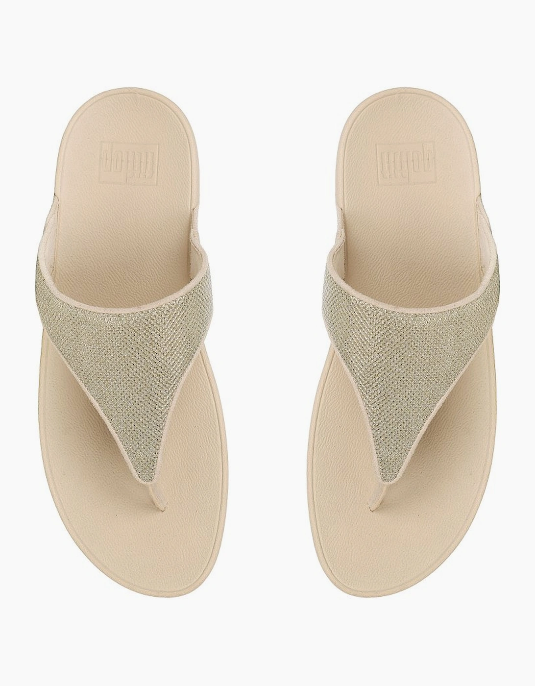 Lulu Shimmerglitz Womens Toe Post Sandals