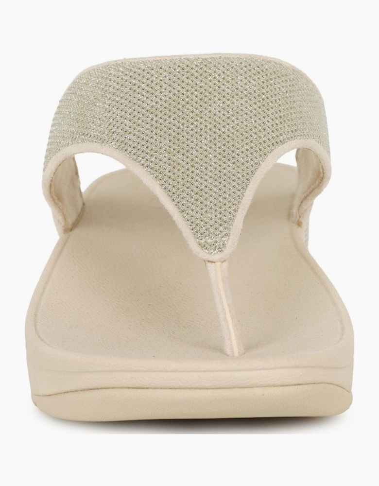 Lulu Shimmerglitz Womens Toe Post Sandals