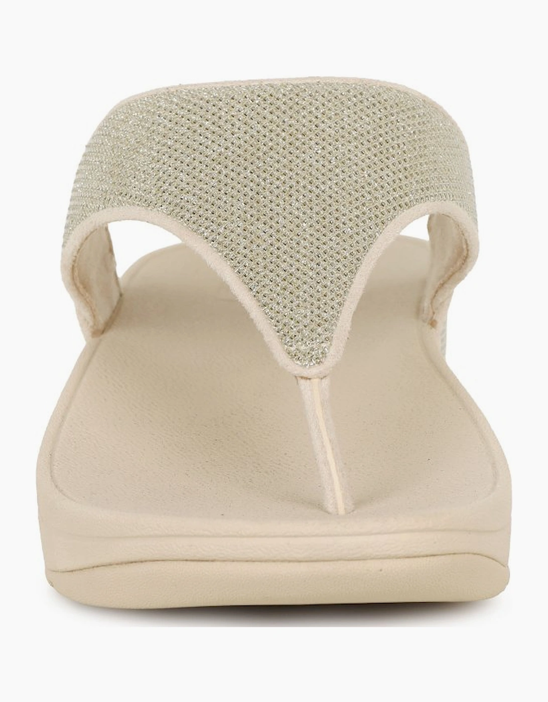 Lulu Shimmerglitz Womens Toe Post Sandals