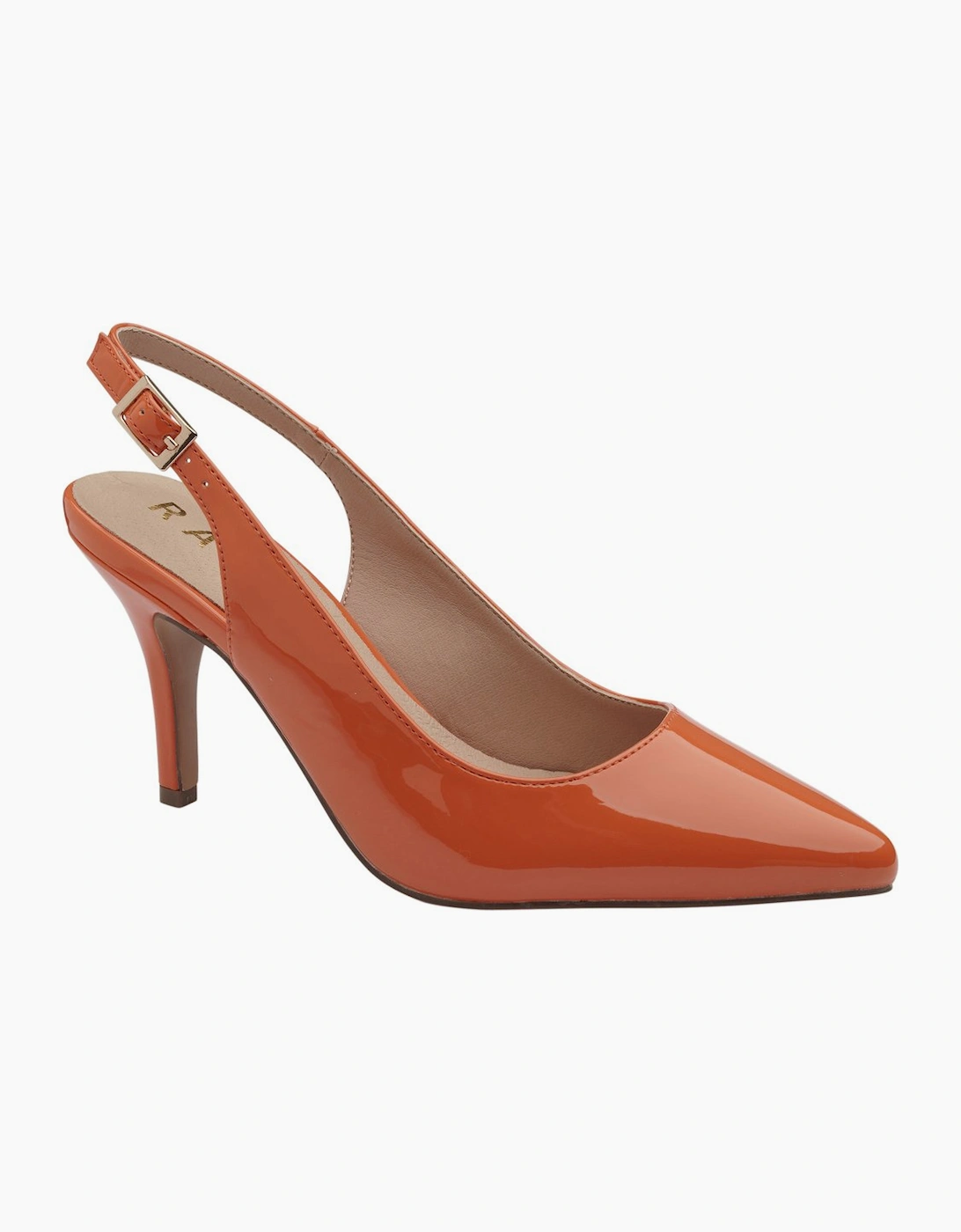 Ravel Women's Orange Kavan Slingback Court Shoes  Size 6