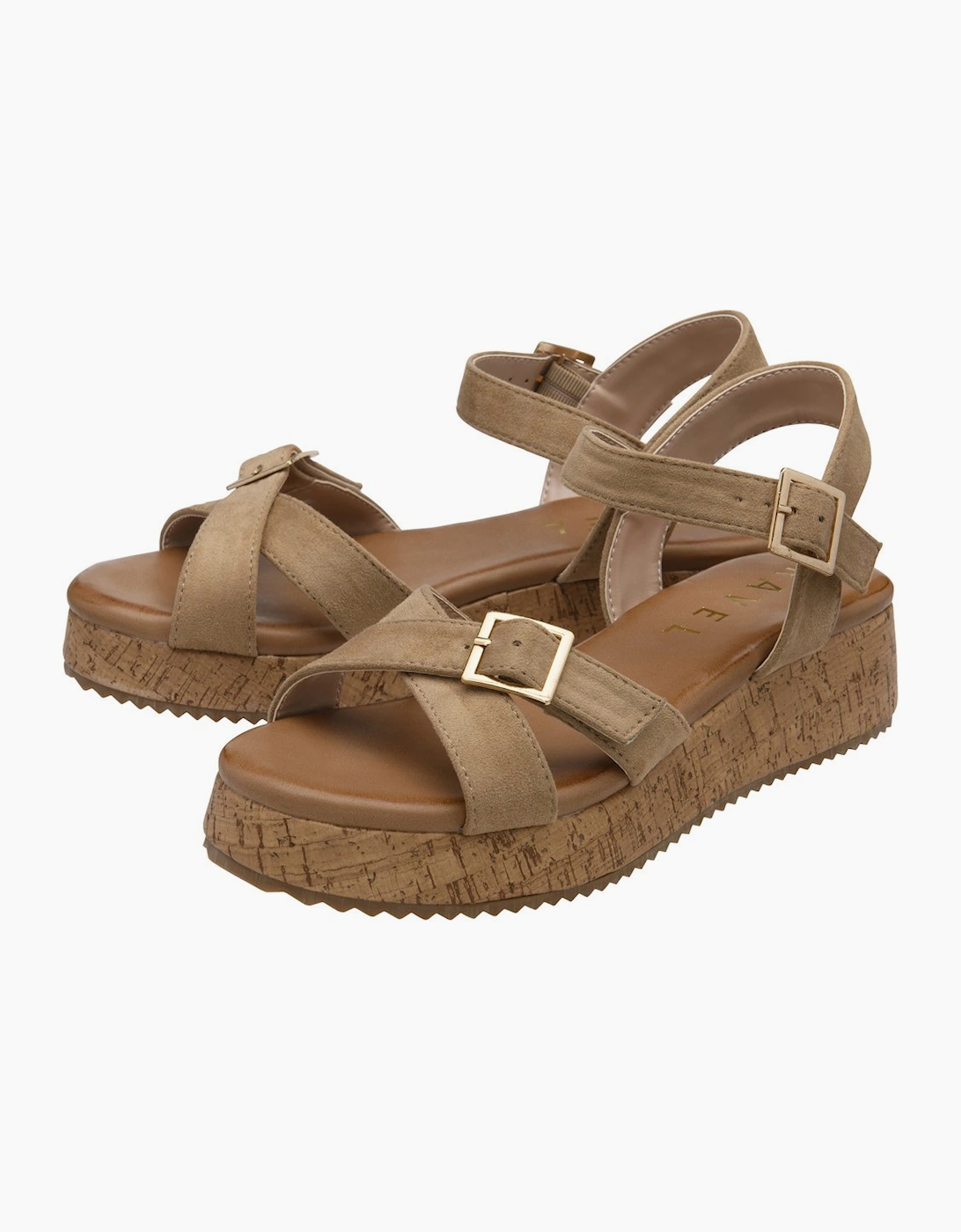 Ravel Women's Beige 'Eals' Platform Sandals In | : Size 8 - Image 3
