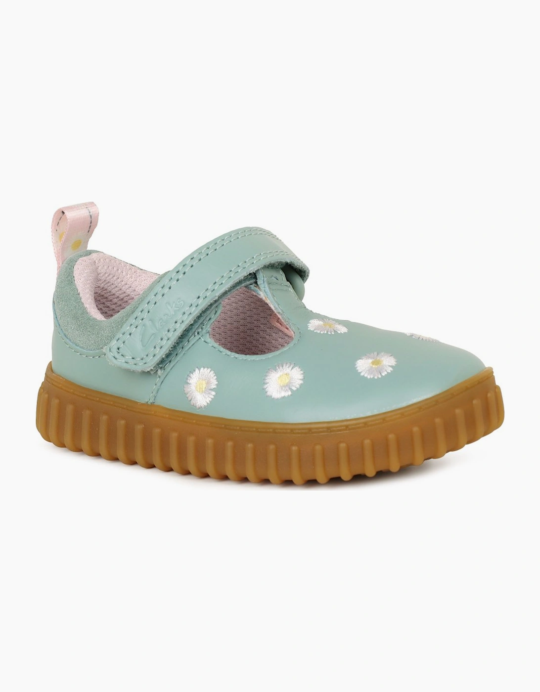 Clarks Girls Blue 'S Cove Spring T First Shoes - Size: 5.5/F (Standard) Kids