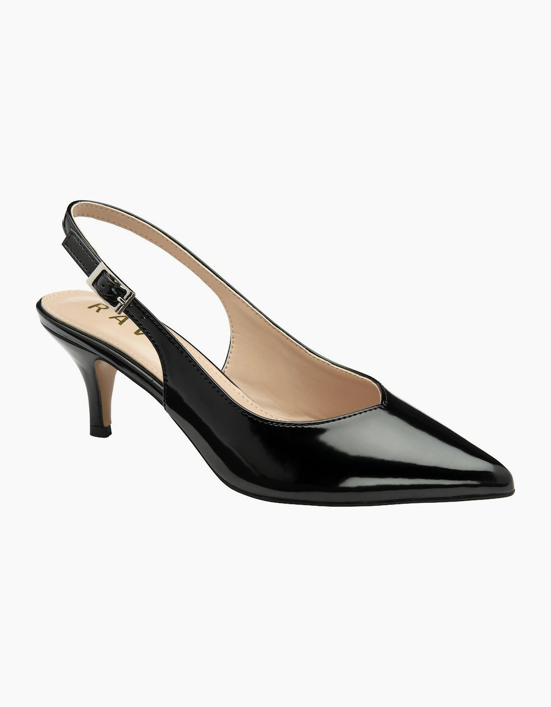 Ravel Women's Black 'Foston' Slingback Court Shoes In | Size: 7 - Image 4