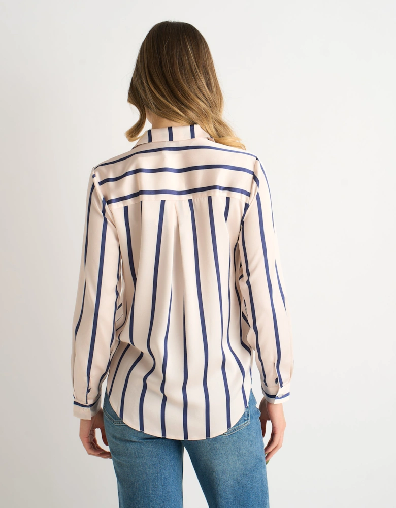 Navy Stripe Loose Fit Shirt