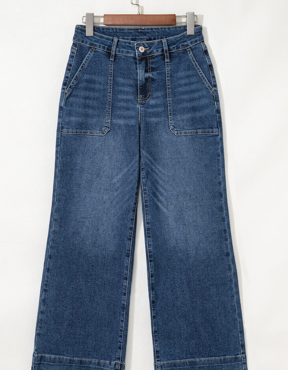 Ashleigh Blue Cropped High Rise Wide Leg Jeans