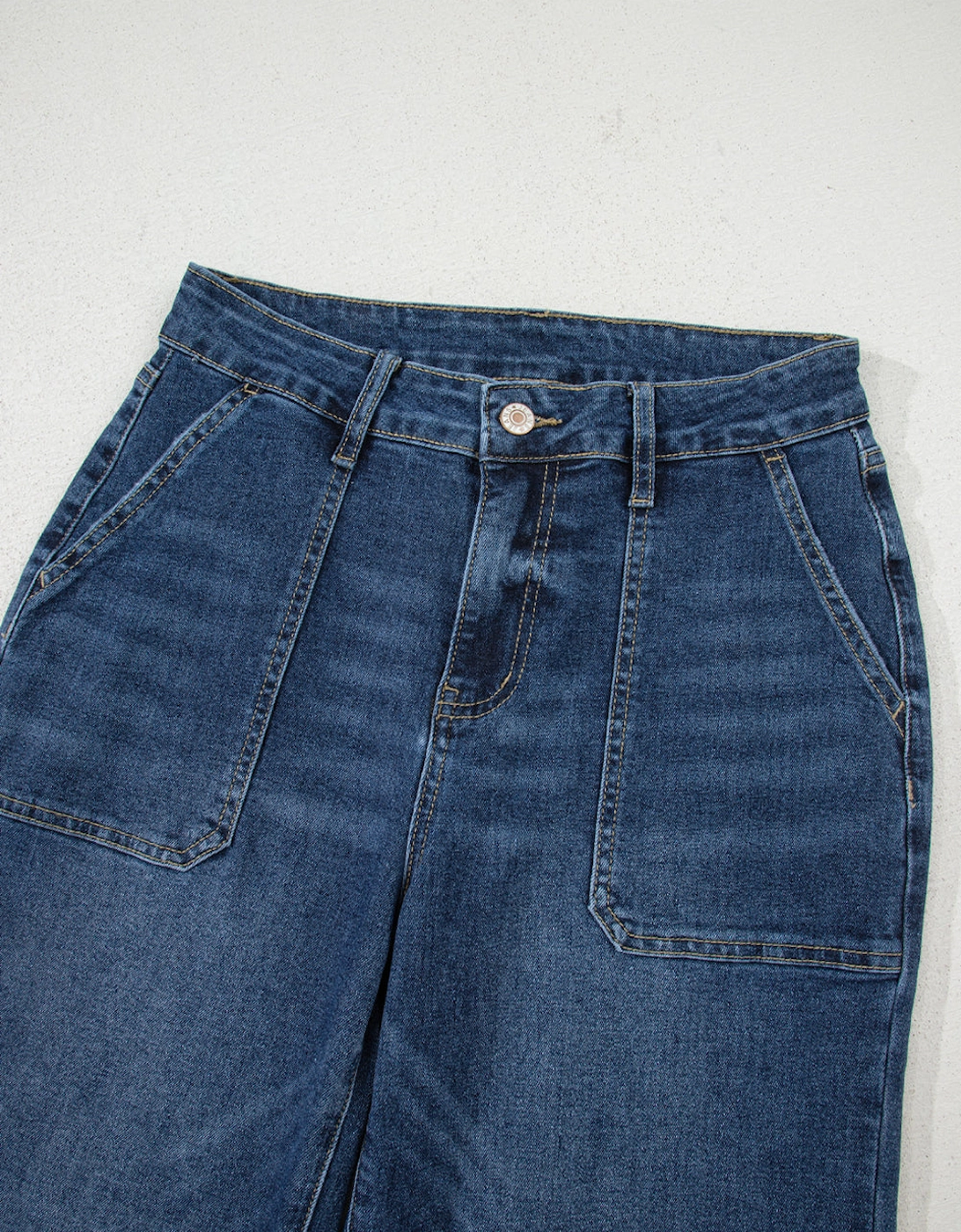 Ashleigh Blue Cropped High Rise Wide Leg Jeans