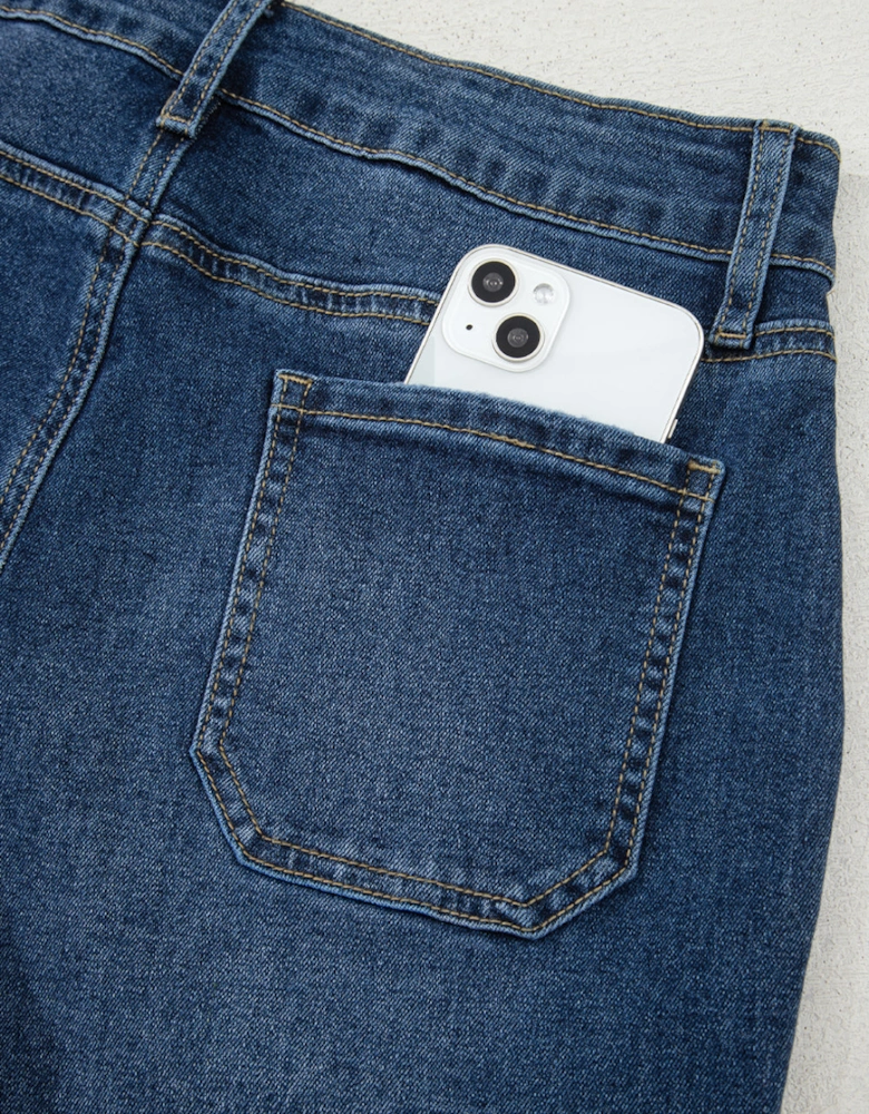 Ashleigh Blue Cropped High Rise Wide Leg Jeans