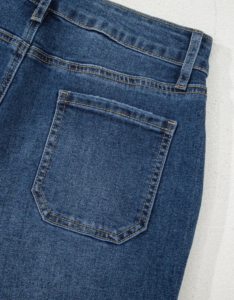 Ashleigh Blue Cropped High Rise Wide Leg Jeans