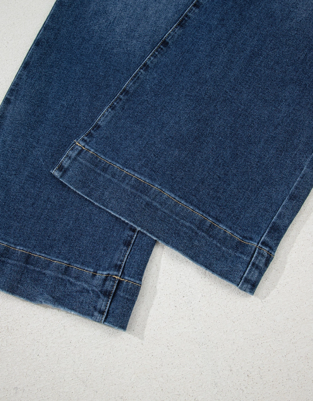 Ashleigh Blue Cropped High Rise Wide Leg Jeans