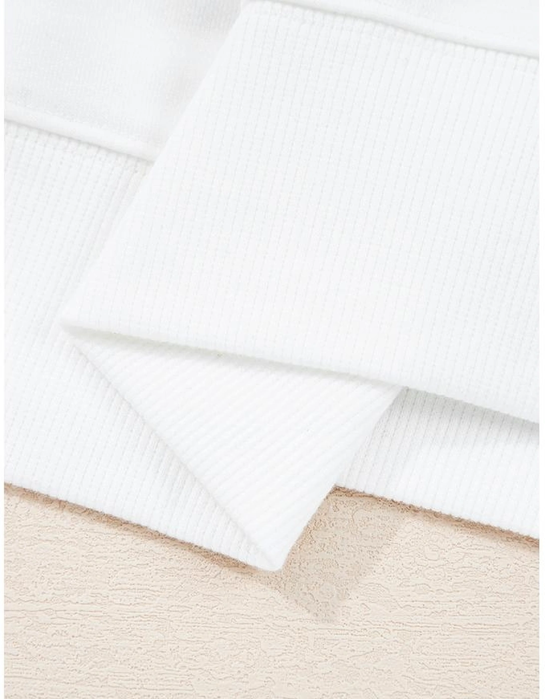 Beige Big Bow Accent Plus Size Drop Shoulder Sweatshirt