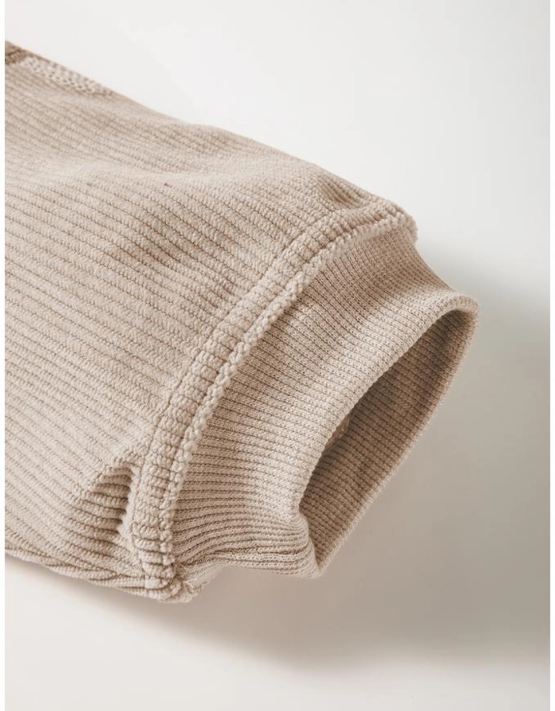 Smoke Gray Turkey Graphic Corded Baggy Sweatshirt