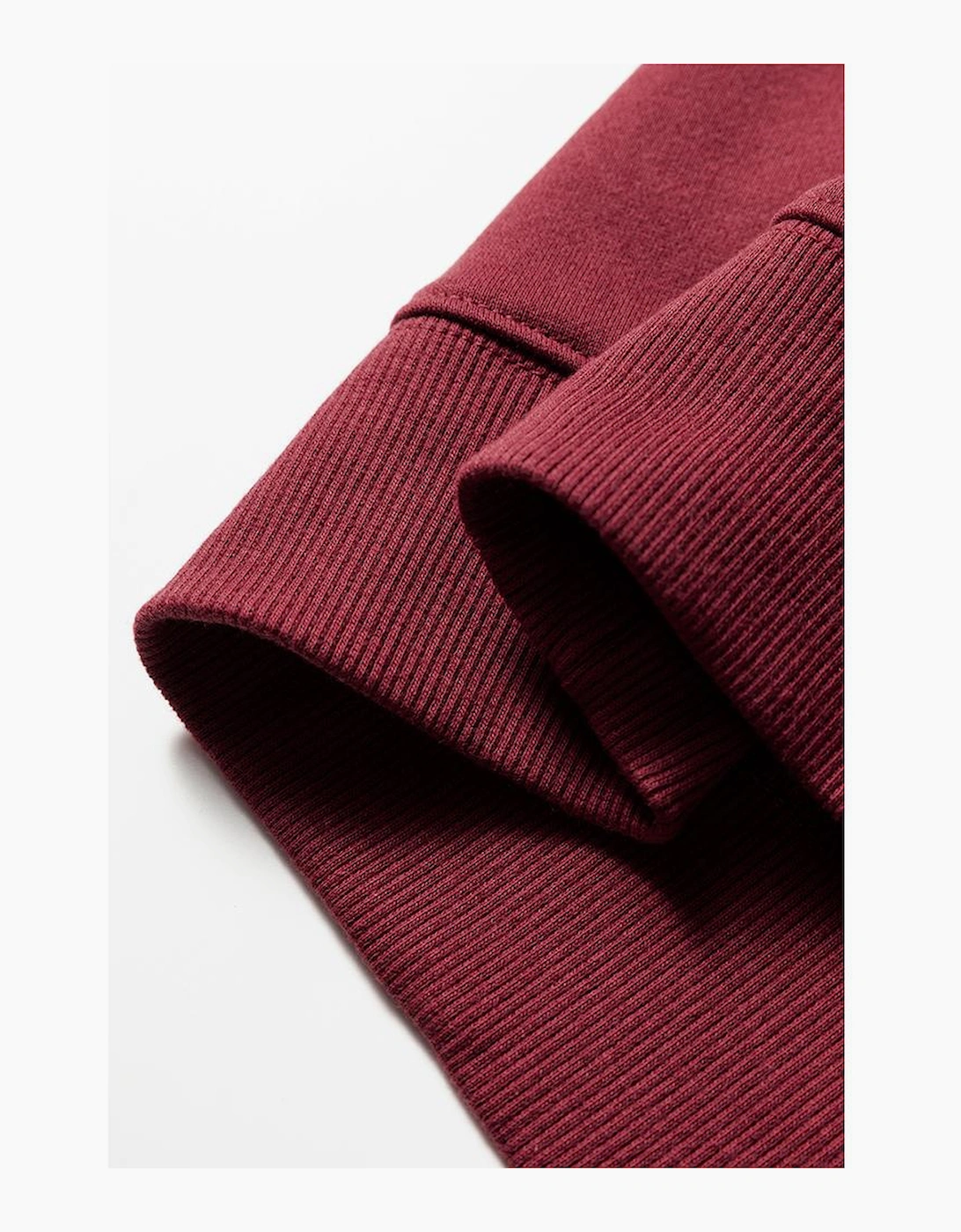 Red Dahlia Varsity Striped Detail Drop Shoulder Oversized Sweatshirt