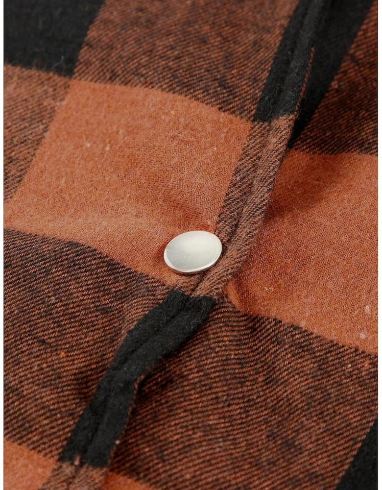 Azura Exchange Plaid Shirt Coat