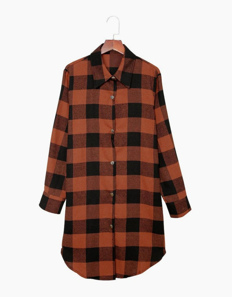 Azura Exchange Plaid Shirt Coat