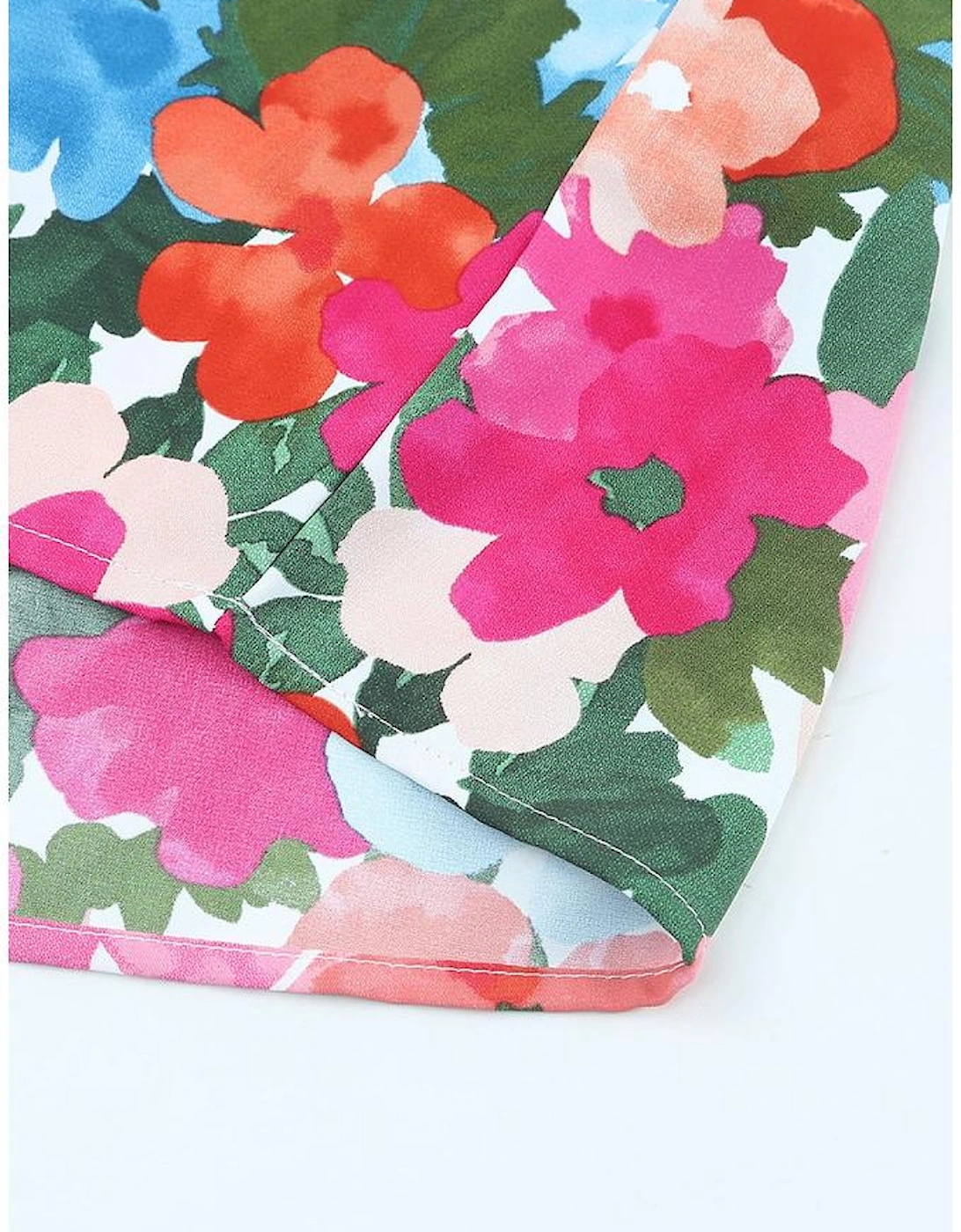 Floral Print Ruffled Off Shoulder Blouse