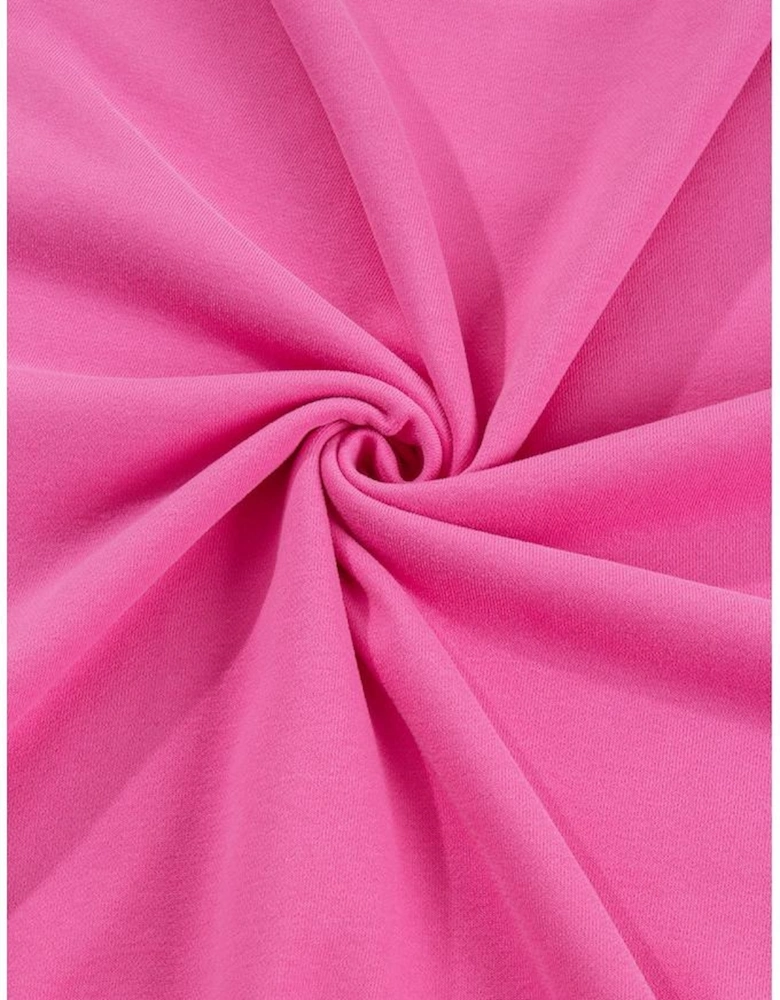 Bonbon Plain Drop Shoulder Crewneck Pullover Sweatshirt