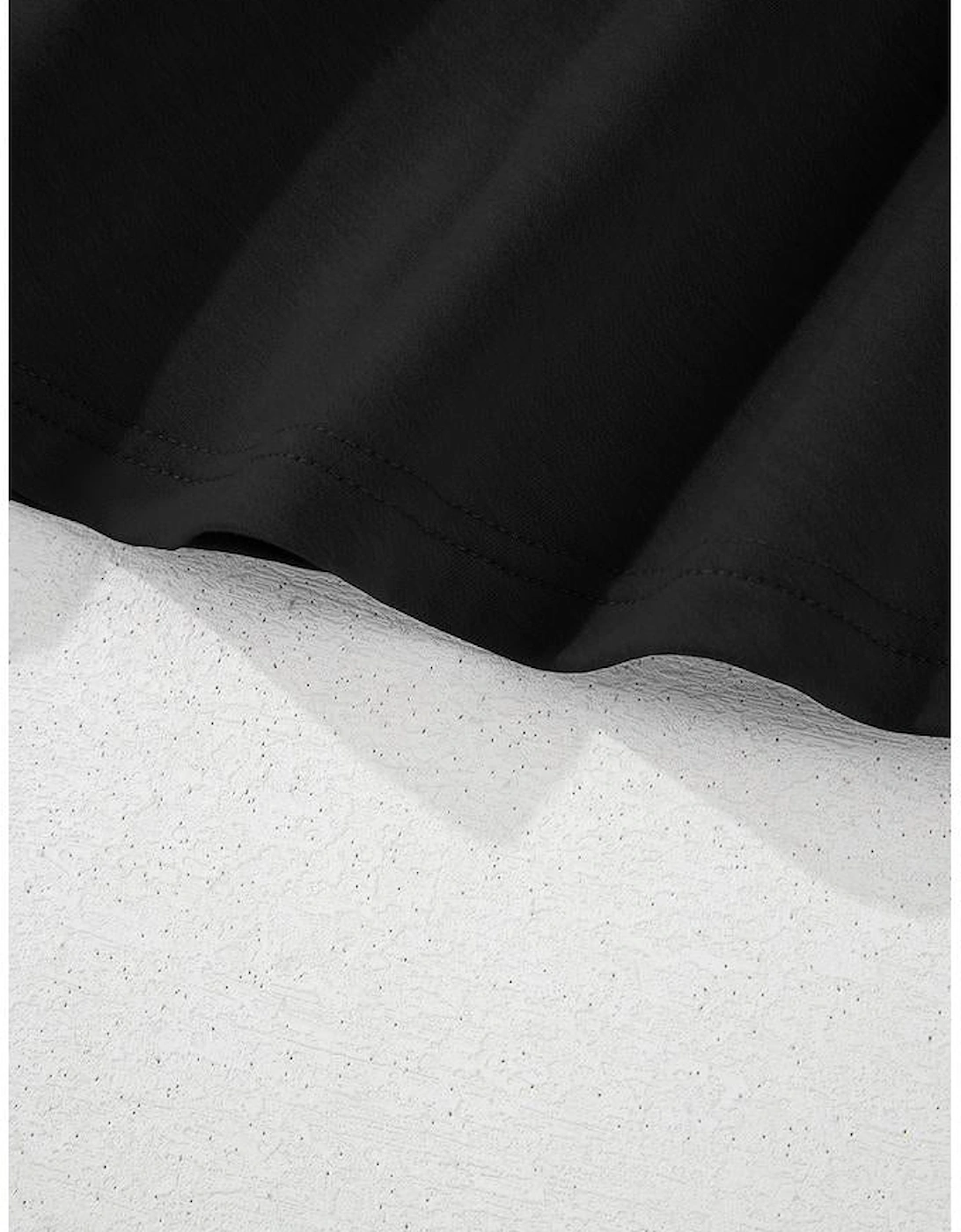 Black 2pcs Cropped Tee and Ruffle High Waist Skort Set