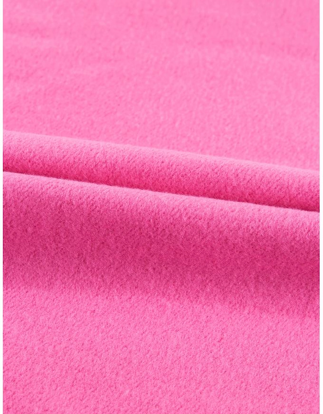 Bonbon Fleece Lined Half Zipper Kangaroo Pockets Loose Hoodie