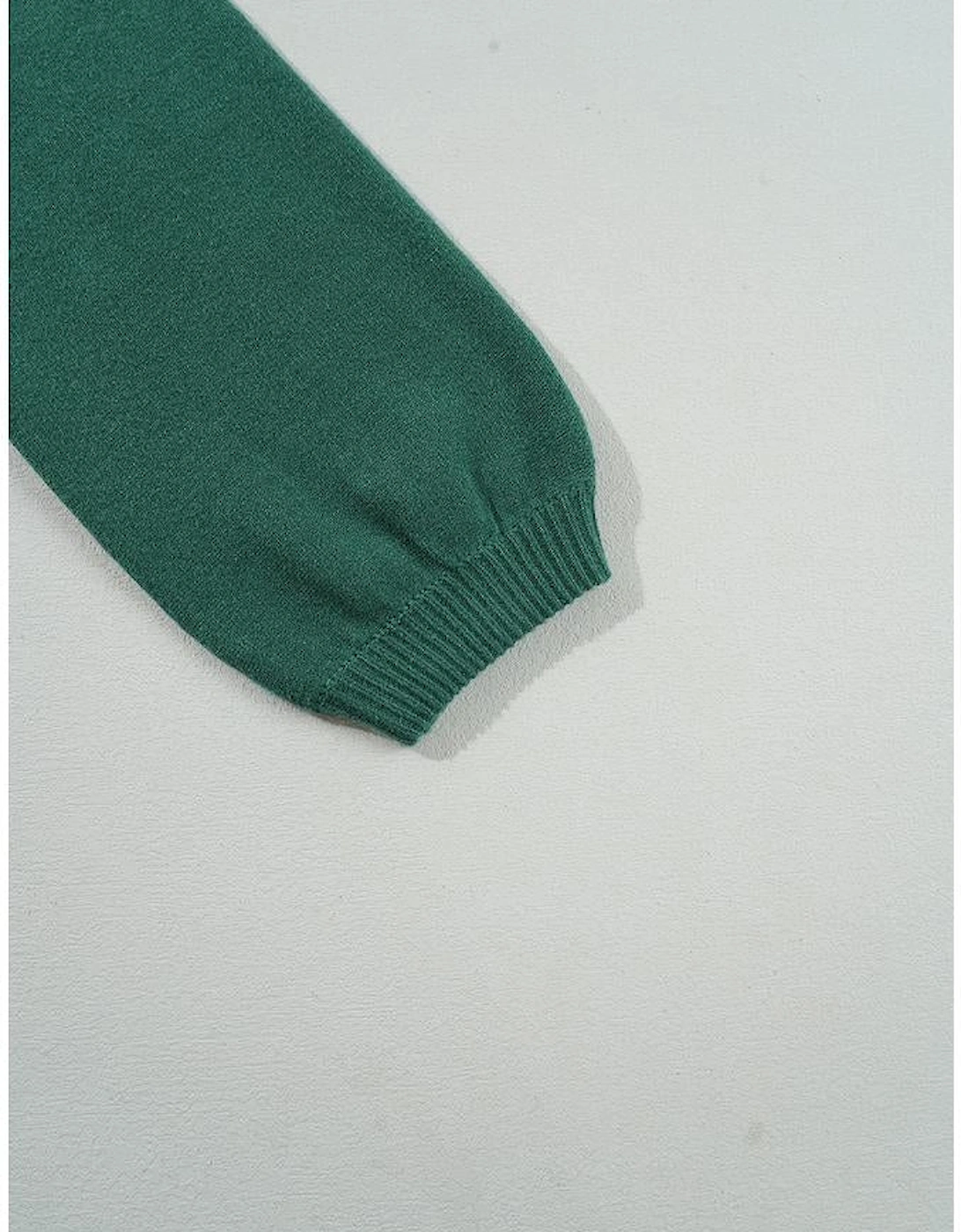 Blackish Green Pearl Beaded Merry Casual Sweater