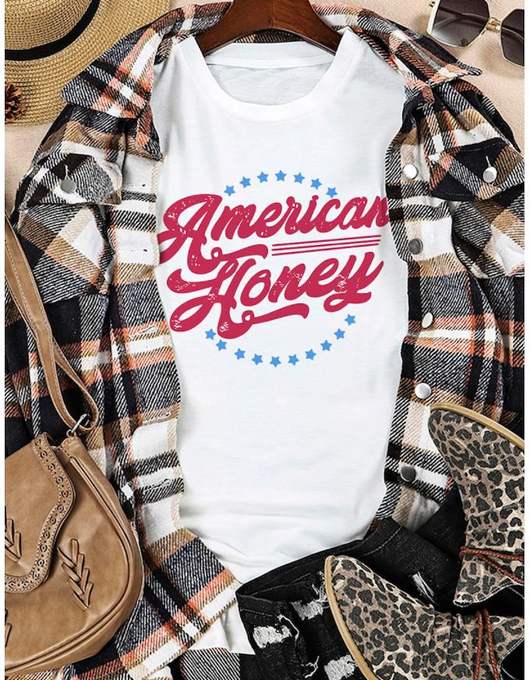 White American Honey Graphic Tee