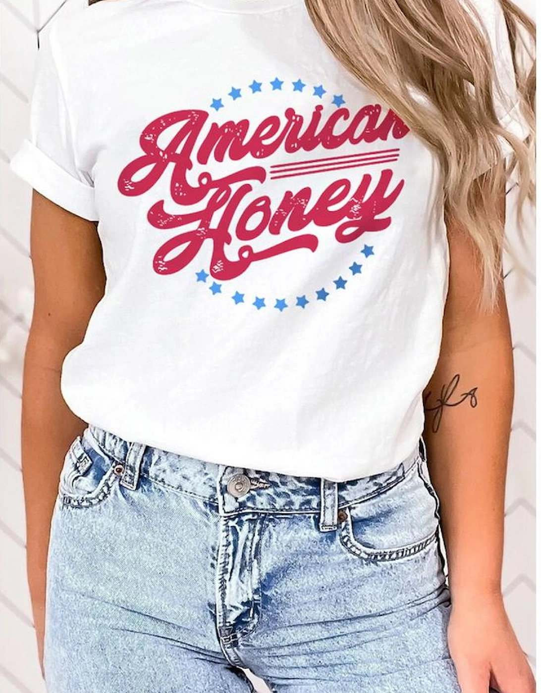 White American Honey Graphic Tee
