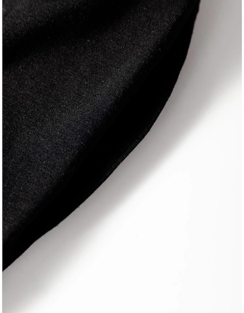 Black Peekaboo Wide Leg Square Neck Sleeveless Jumpsuit