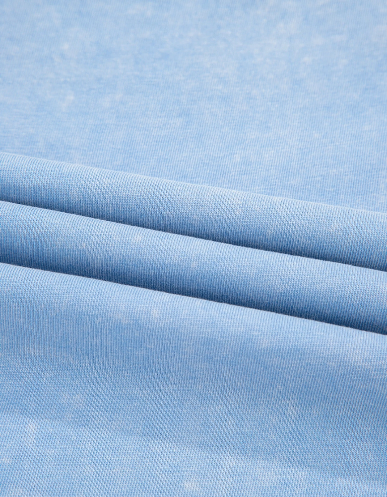 Beau Blue Mineral Wash Tank Mini Dress with Pockets