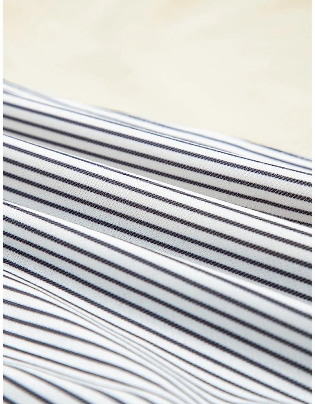 Beige Floral Striped Drop Sleeve Collared Boxy Fit Sweatshirt