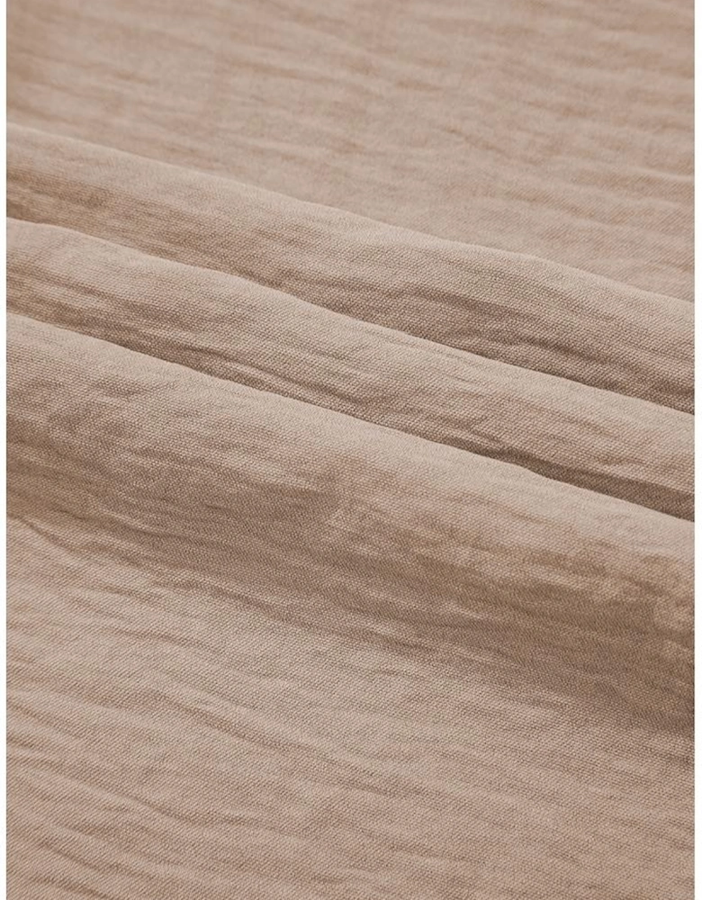 Goat Buttoned Vest Drawstring Wide Leg Pants 2pcs Set