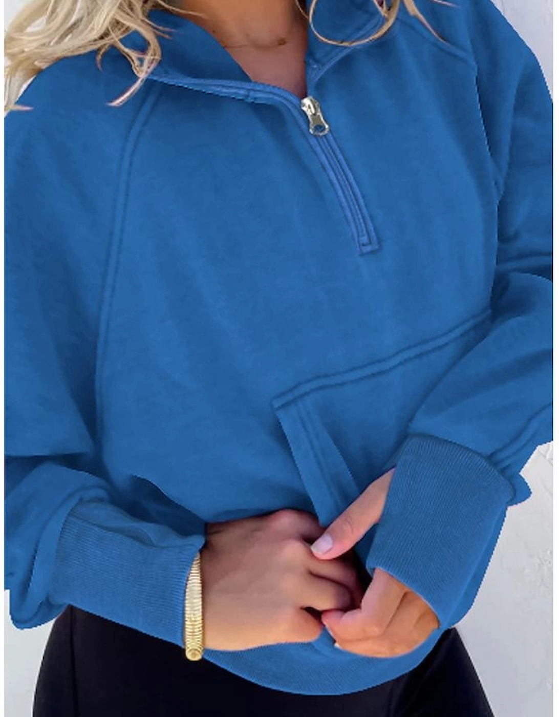 Bluing Plus Size Mineral Wash Zip up Hoodie