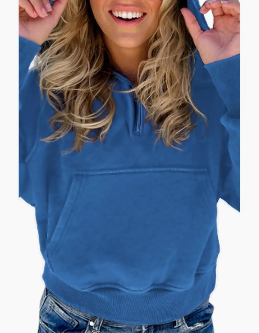 Bluing Plus Size Mineral Wash Zip up Hoodie, 5 of 4