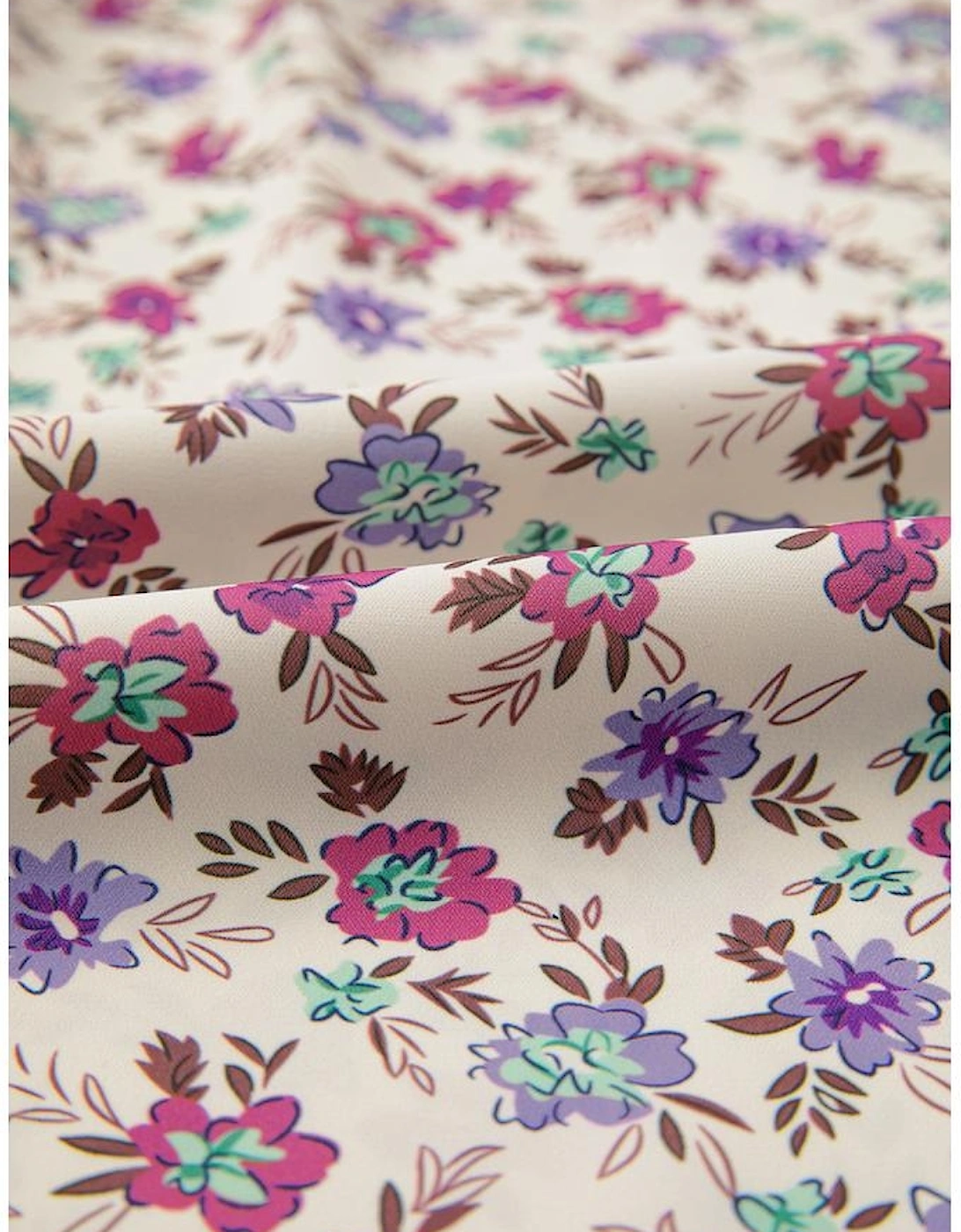 Multicolour Bohemian Ditsy Floral Smocked Fit Flare Sundress