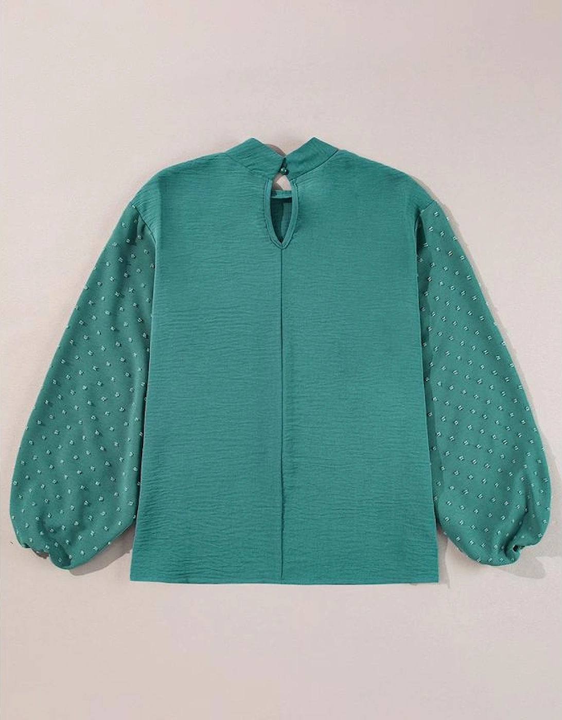 Skobeloff Swiss Dot Balloon Sleeve Loose Blouse