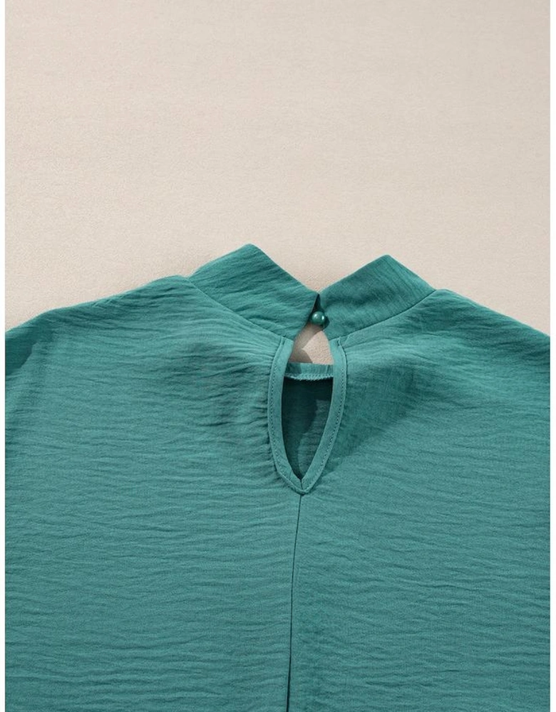 Skobeloff Swiss Dot Balloon Sleeve Loose Blouse