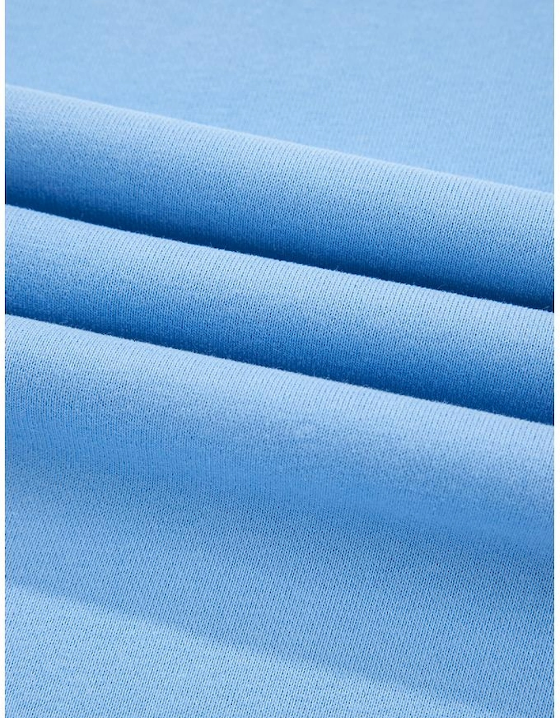 Beau Blue Striped Accent Pullover and Shorts Two Piece Casual Set